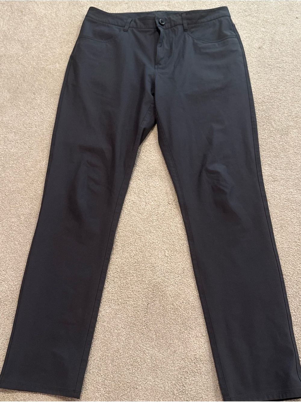 Vuori Men's charcoal grey Chino Pants - Straight Fit side 32